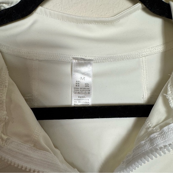 Half Zip Workout Top White - Picture 5 of 5